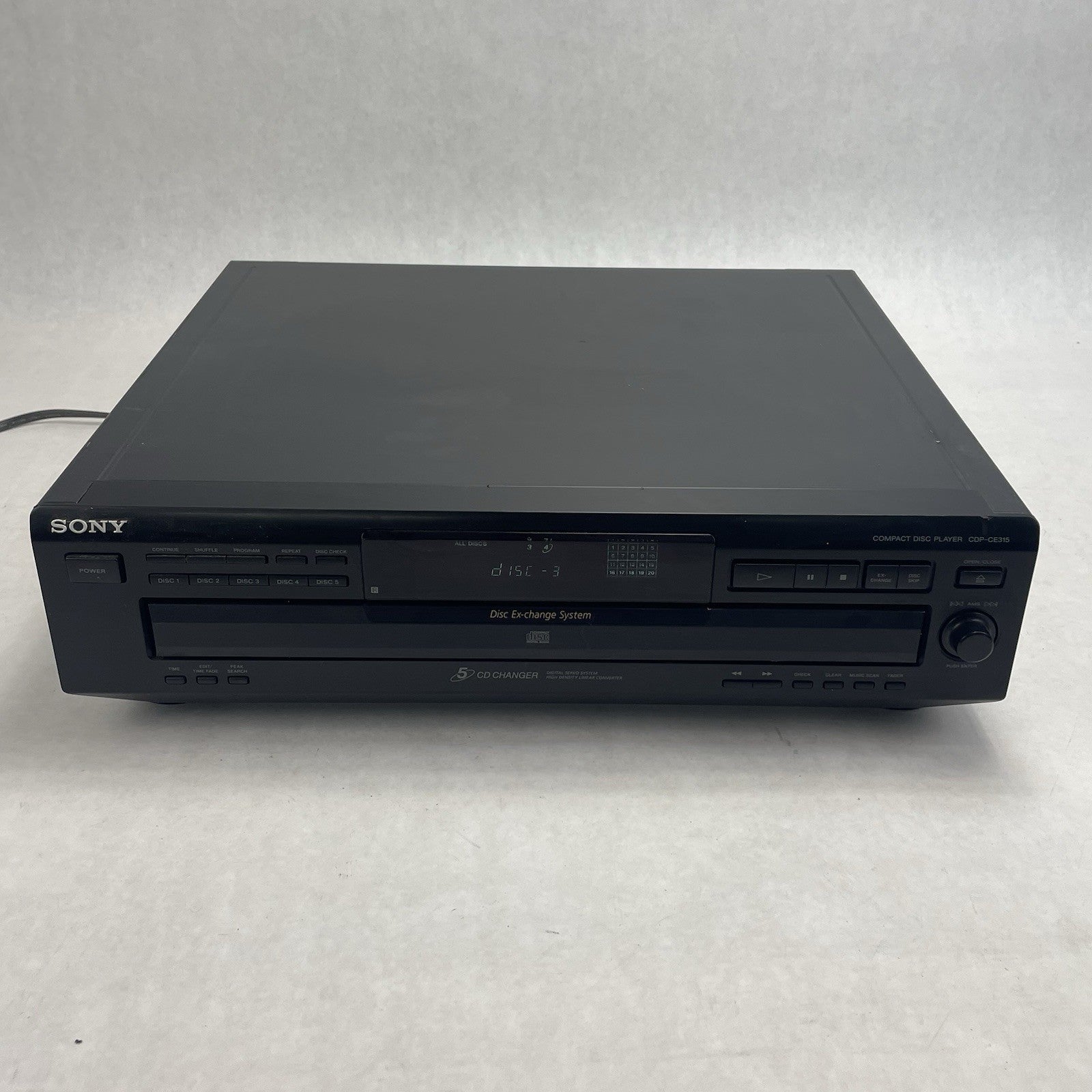 Sony CDP-CE315 5 Disc Changer CD Player Tested2