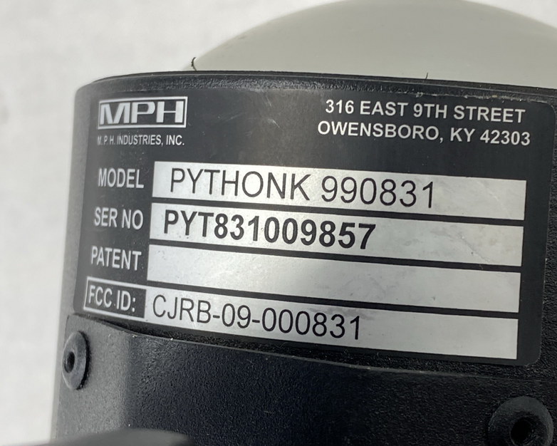 MPH PythonK 990831 Python III Radar Antenna Untested (Lot of 2)