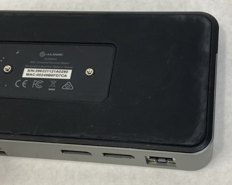 Alogic DX2 Dual 4K Display Universal Docking Station DUPRDX2-100
