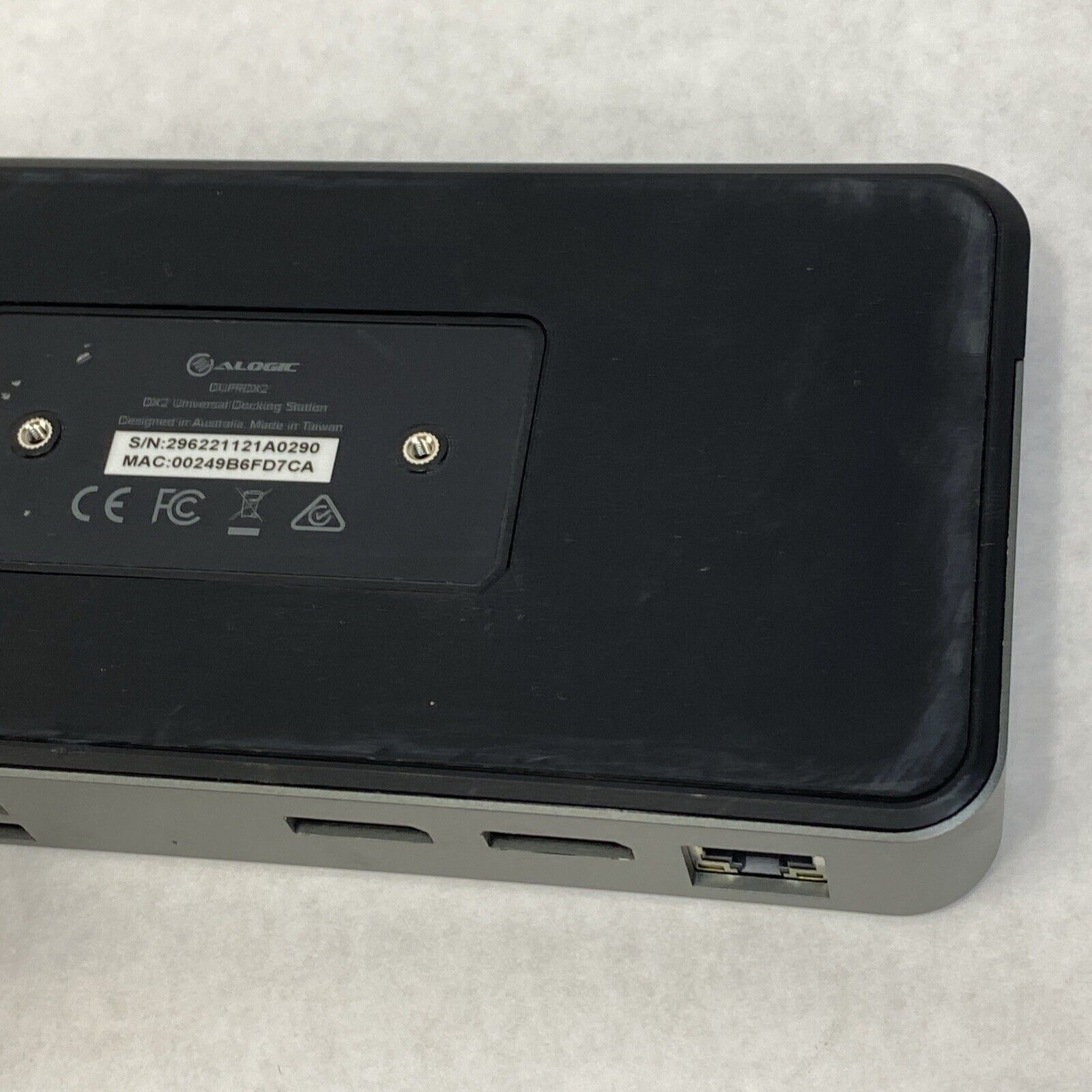 Alogic DX2 Dual 4K Display Universal Docking Station DUPRDX2-100