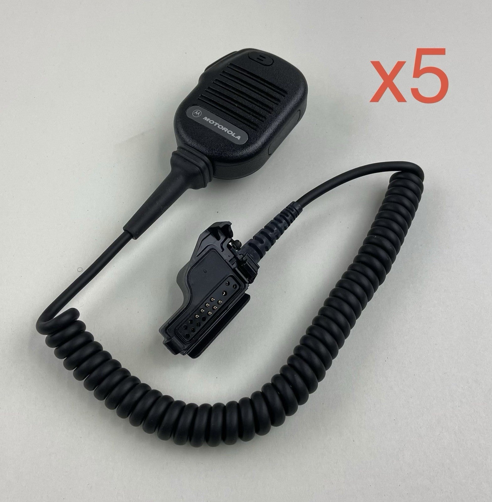 Motorola NMN6193C Standard Remote Speaker Microphone with Coiled Cord - Lot of 50