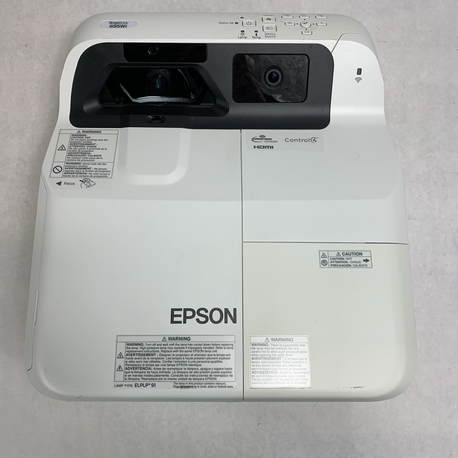 Epson PowerLite 695Wi H740A LCD Lamp Projector 3049 Lamp Hours - No Remote5
