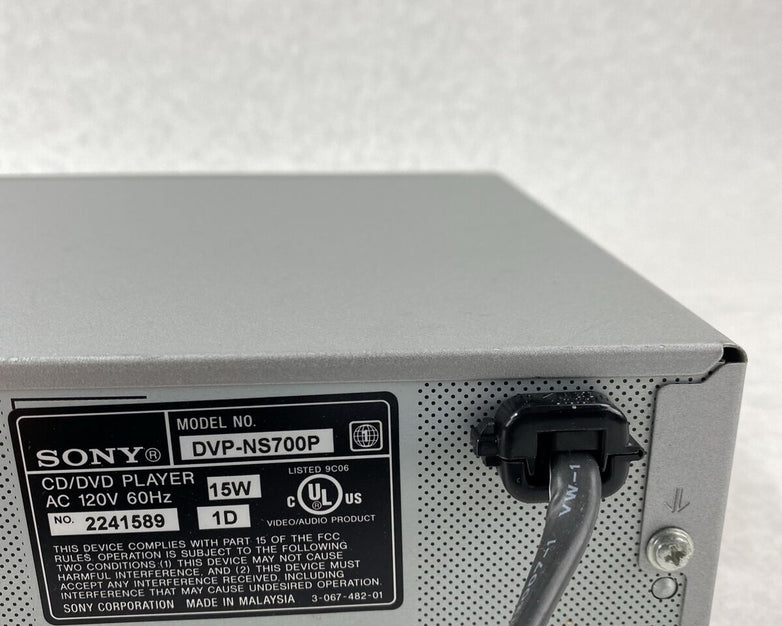 Sony DVP-NS700P DVD Player Tested NO REMOTE Not Needed