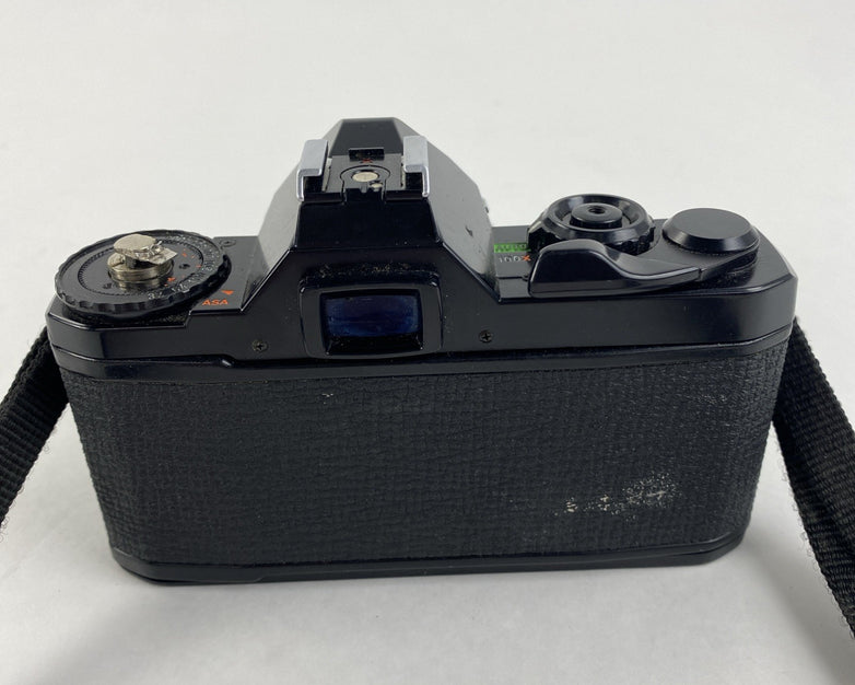 Pentax MV 35MM Film Camera w/ SMC Pentax-M 1:2 50 mm Lens - Untested for Parts