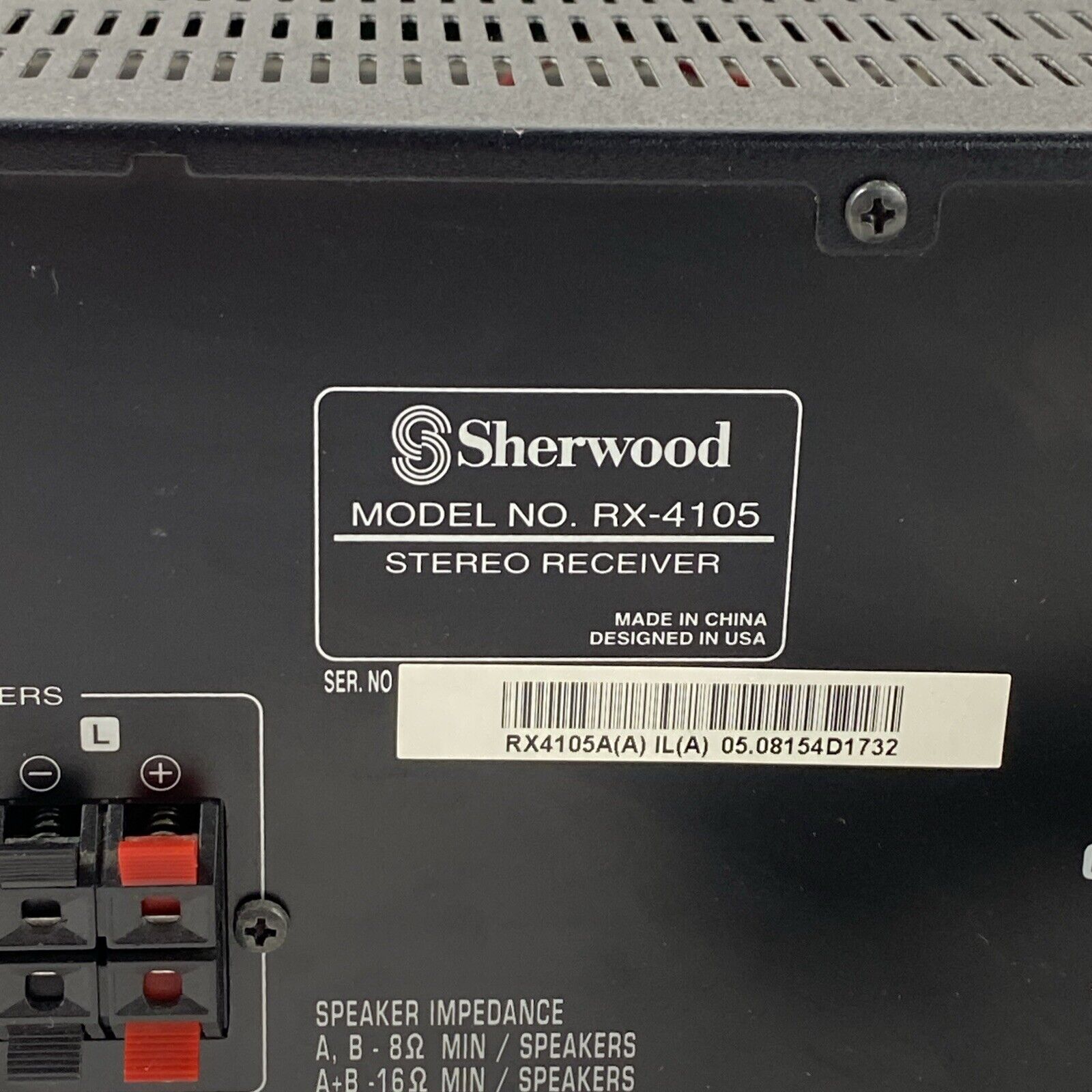 Sherwood RX-4105 AM/FM 2-Channel Stereo Receiver