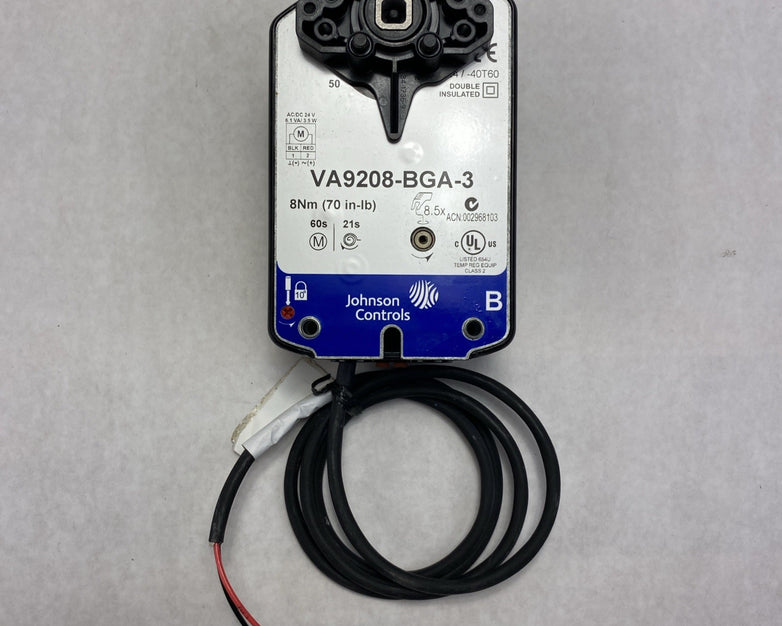 Johnson Controls VA9208-BGA-3 Electric Spring Return Valve Actuator