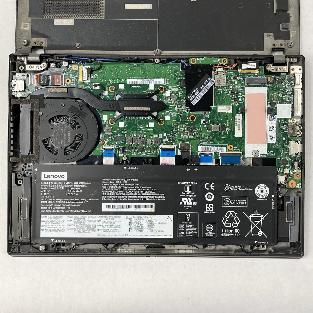 Lenovo ThinkPad T490s 14" i5-8365U 1.60 GHz 8 GB RAM No SSD/OS/AC16