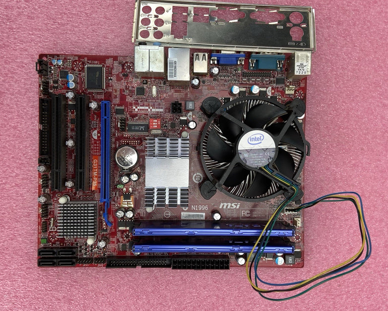 MicroStar MS-7529 Motherboard Intel Celeron E3400 2.6GHz 4GB RAM w/IO Shield