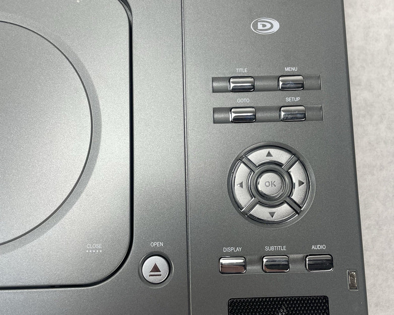 Durabrand PDV-709 Portable DVD Player 9 Inch Screen Gray Black Untested