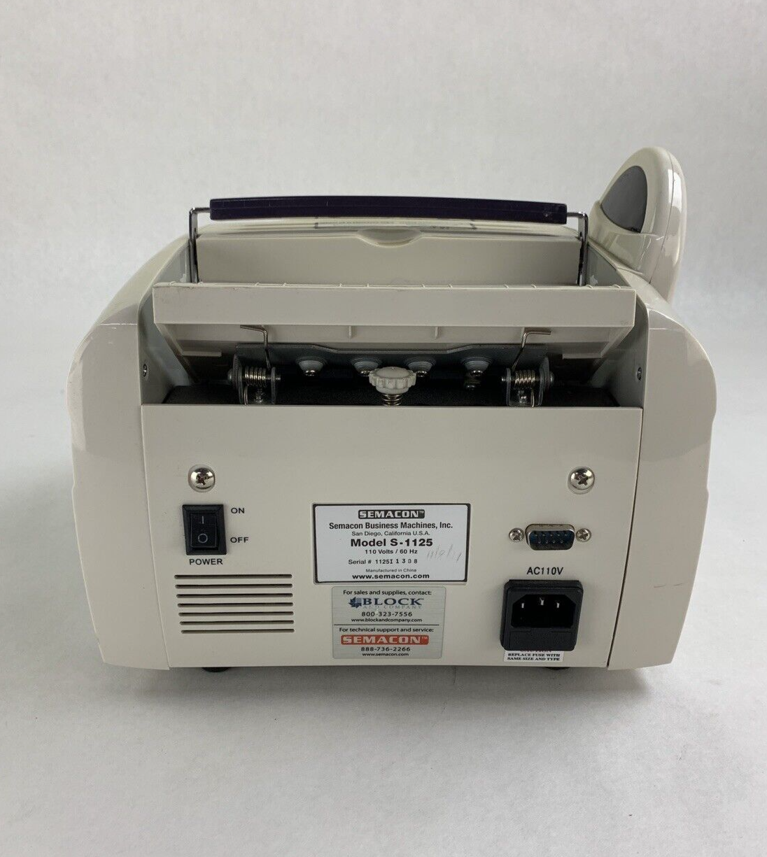 Semacon S-1125 Digital Money Counter Tested Worn Buttons