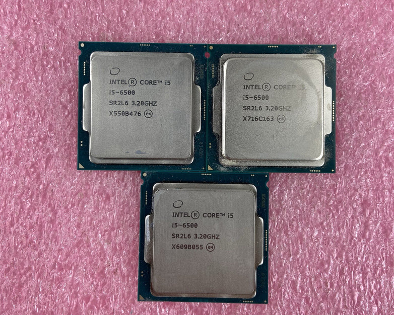 Lot of 3 Intel Core i5-6500 SR2L6 3.2GHz Desktop CPU