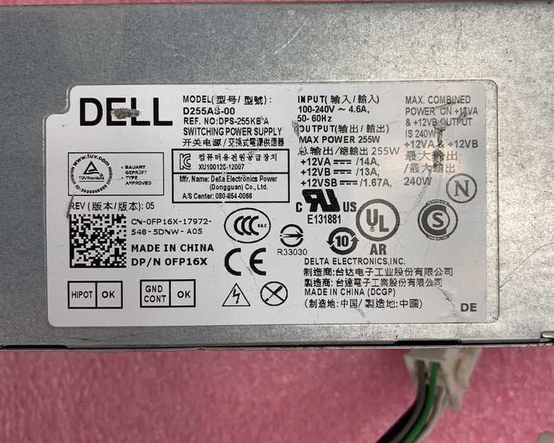 Dell D255AS-00 255W Switching Power Supply