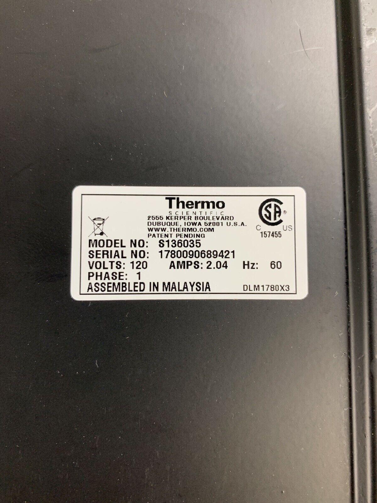 Thermo S136035 Magnetic Stirrer Super Nuova Multi-Place Power Tested E11 Code
