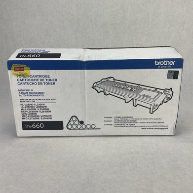 Brother TN660 Genuine OEM Black High Yield Toner Cartridge