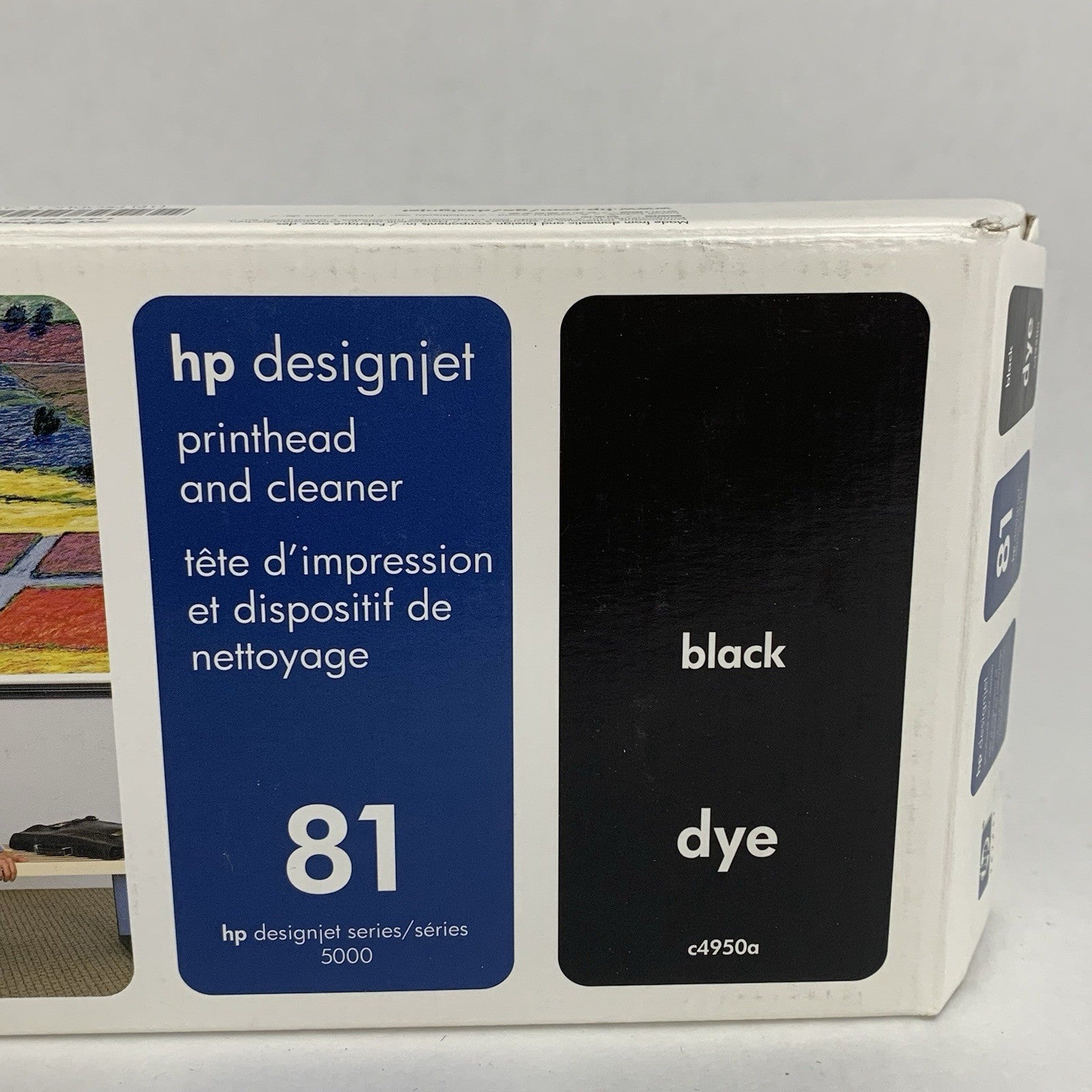 HP C4950A 81 Black Printhead Cleaner Designjet 5000 5500 New  OEM Box Sealed 082