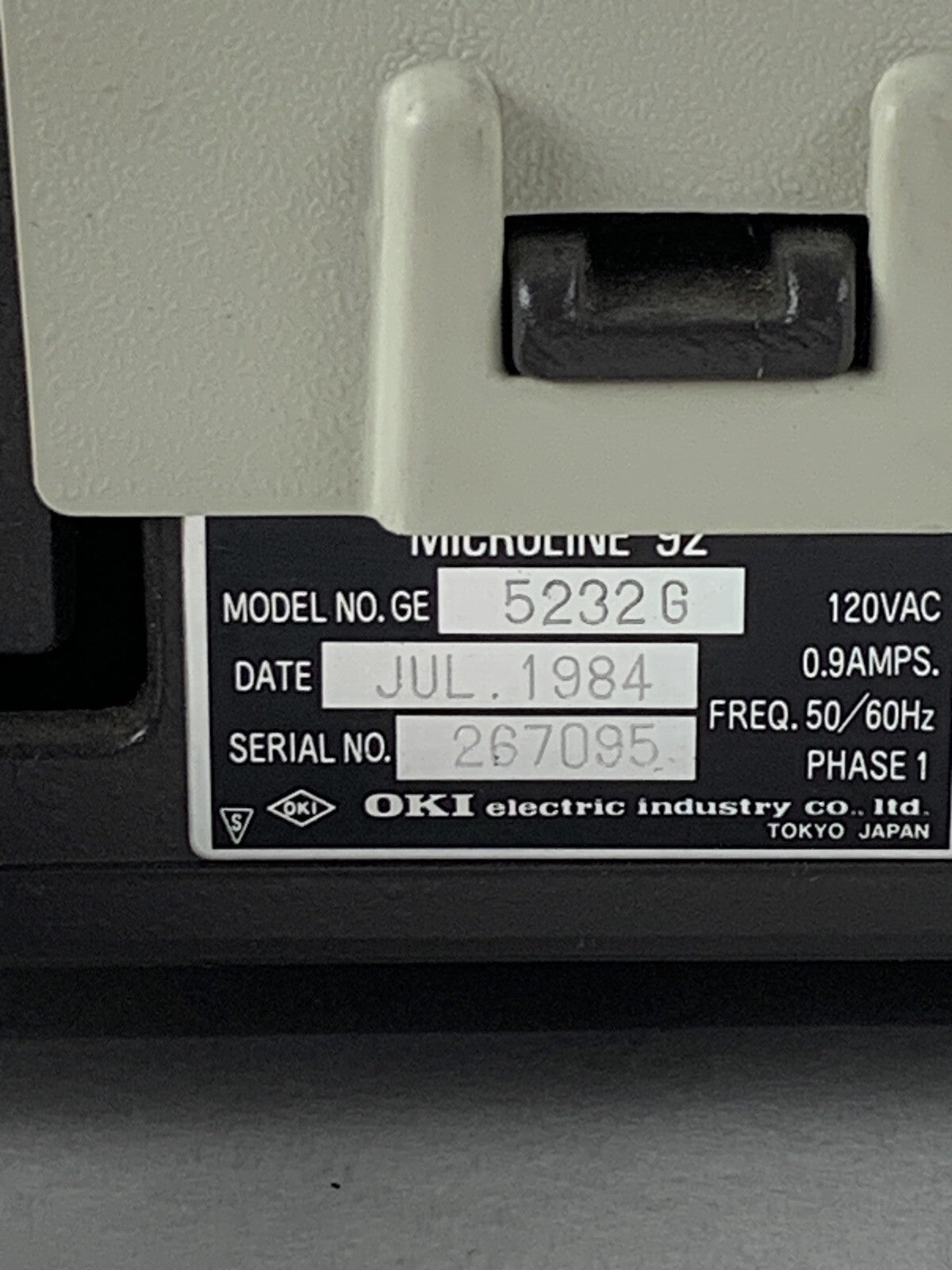 Okidata u92 Microline 9-Pin Vintage Dot Matrix Self Tested