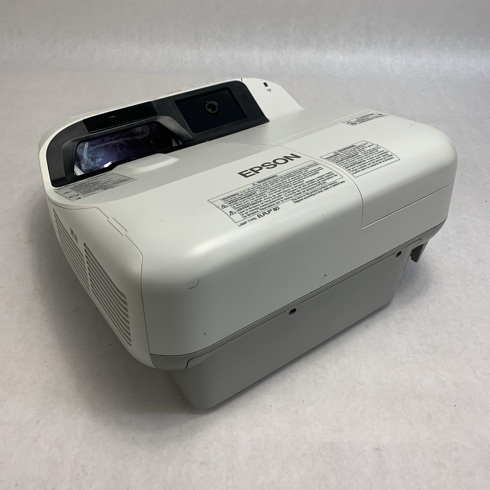 Epson H599A BrightLink 595Wi LCD Lamp Projector 1494 Lamp Hours - No Remote0