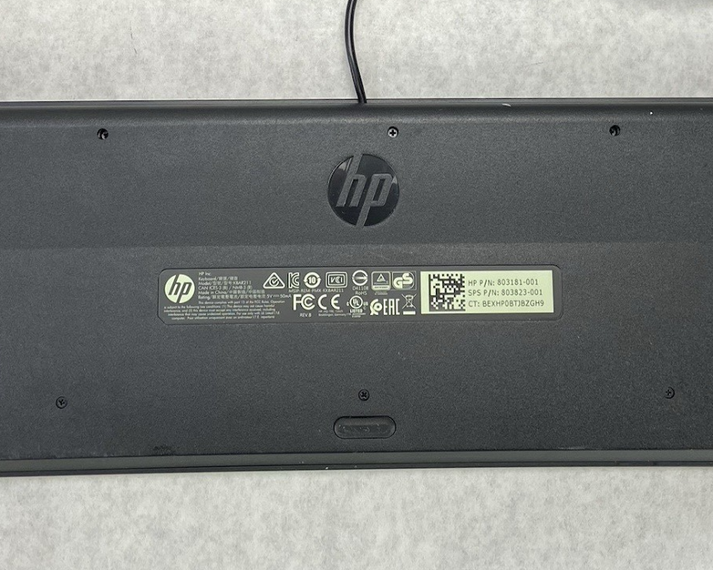 HP USB Slim Business Keyboard Model KBAR211 Part No 803181-001 Lot of 10 (Ten)