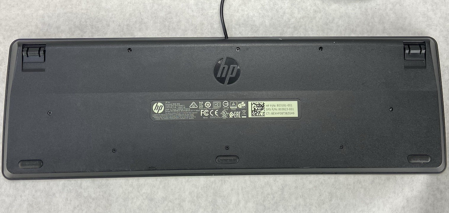 HP USB Slim Business Keyboard Model KBAR211 Part No 803181-001 Lot of 10 (Ten)