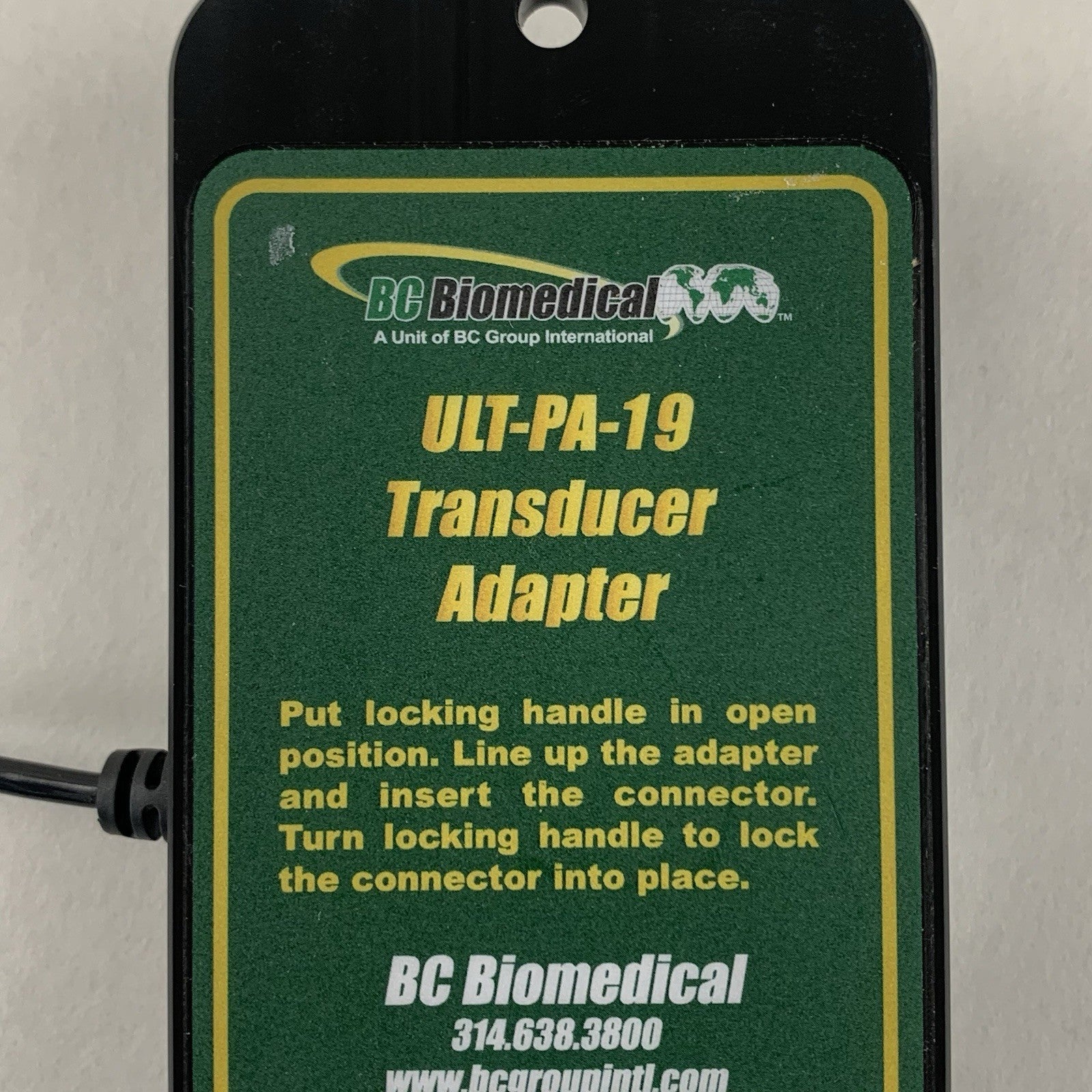 BC Biomedical ULT-PA-19 Transducer Adapter Untested2