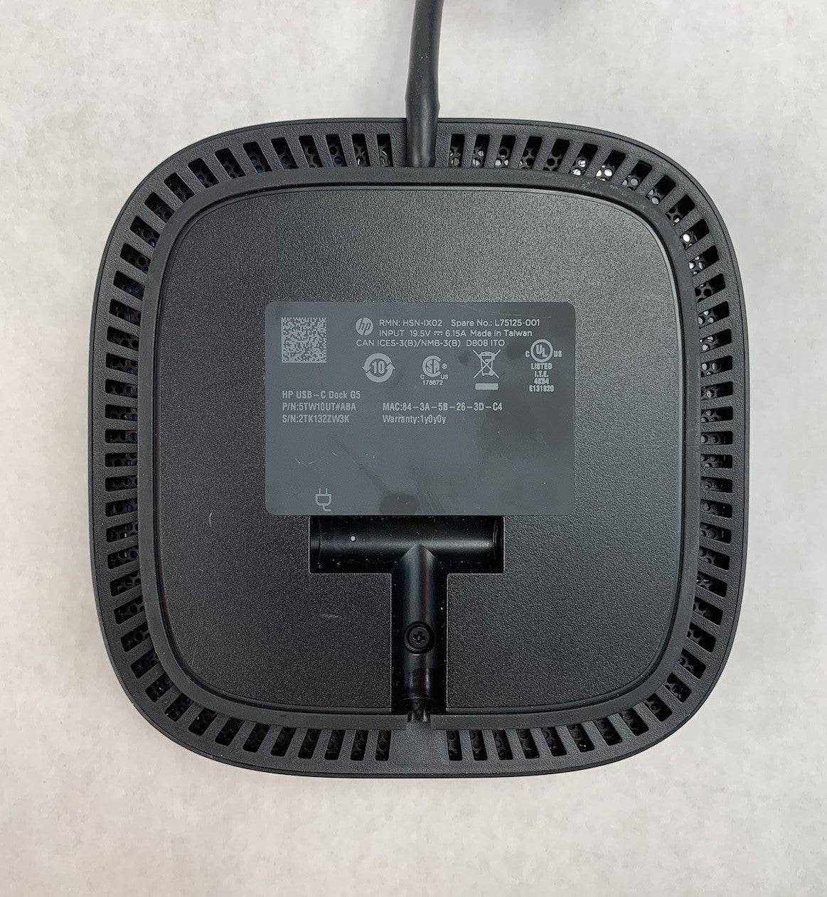 HP HSN-IX02 USB-C Dock G5 Docking Station
