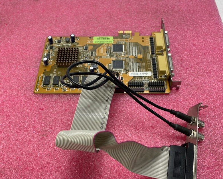 New Hikvision DS-4316HCVI-E 16-Channel Video Audio Capture PCIe DVR NVR & Cables