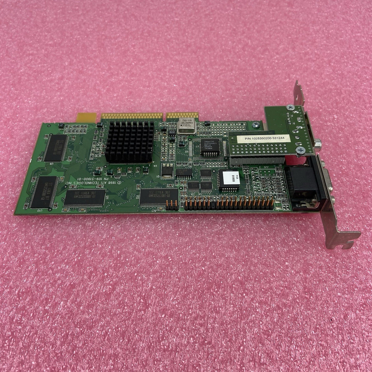 ATI Rage 128 32MB 109-51900-01 AGP Graphics Card VGA 1025350200 S Video2