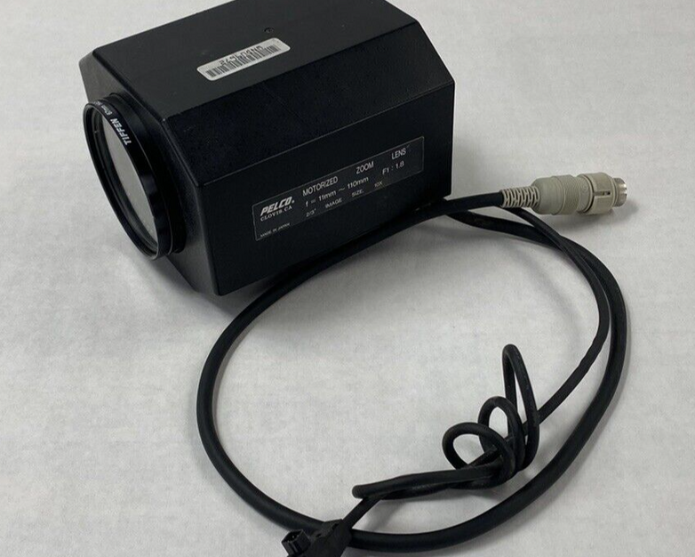 Pelco TV10AC-1 Motorized Zoom Lens f = 11mm - 110mm f 1 - 1.8 Untested