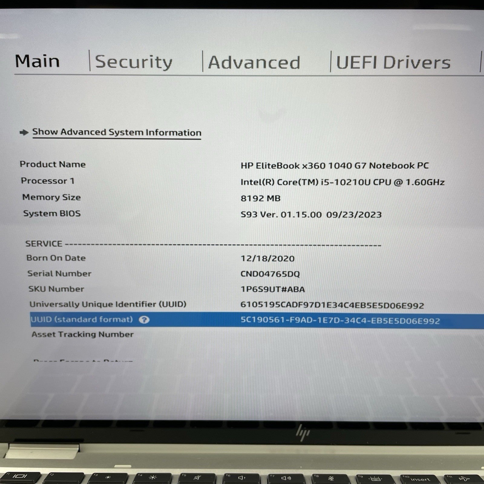 HP EliteBook x360 1040 G7 14" i5-10210U 1.60 GHz 8 GB RAM No SSD/OS/AC2