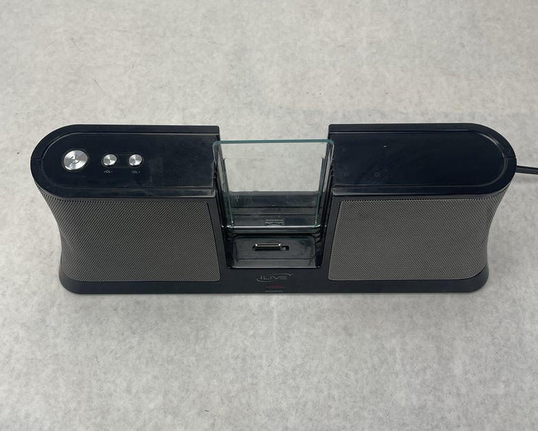 iLive ISPK2806 Black Amplified Speaker Docking System for iPod & iPod Nano