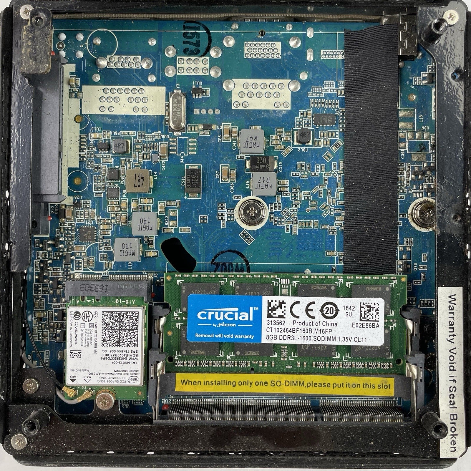 Zotac ZBox-C1323 Nano Micro Celeron N3150 1.60 GHz 8 GB RAM No SSD/OS/AC9