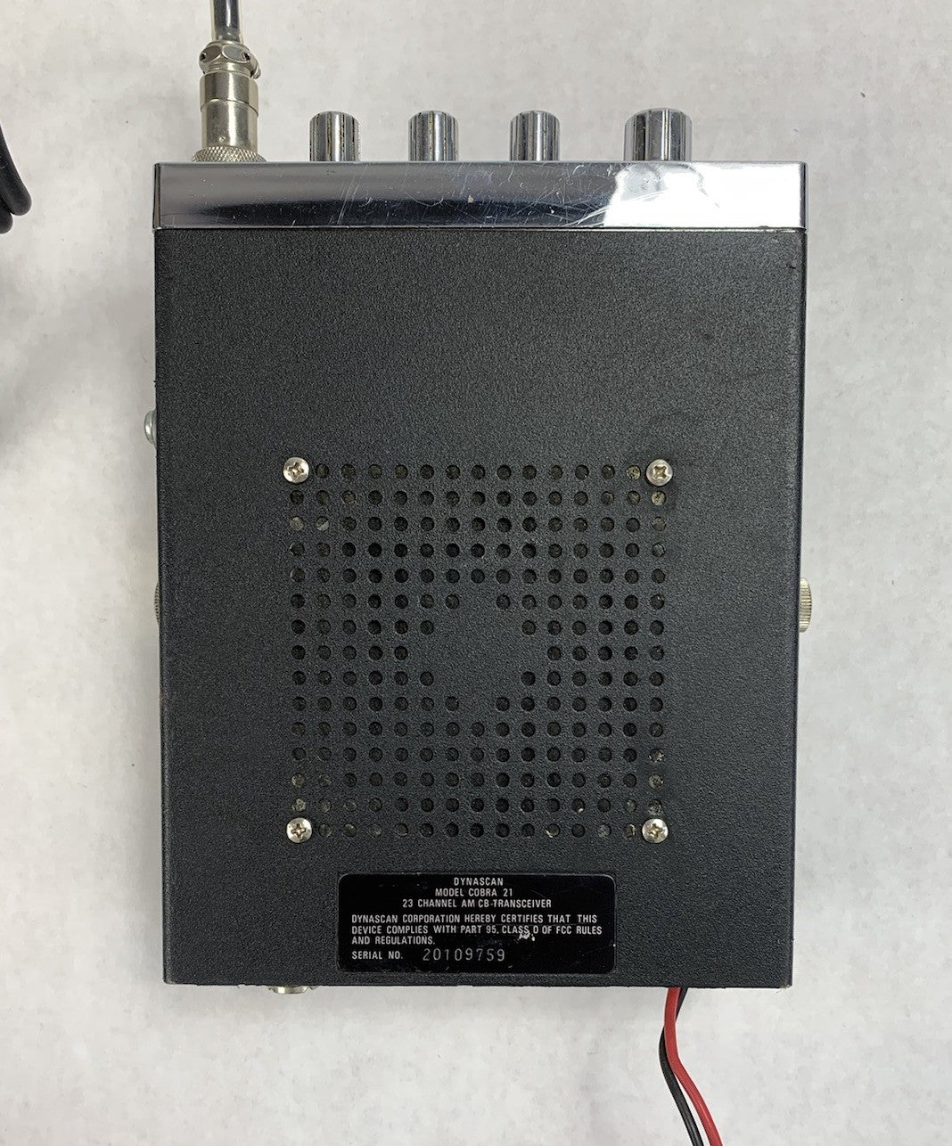 Dynascan Cobra 21 23-Channel AM CB Transceiver w/ Microphone