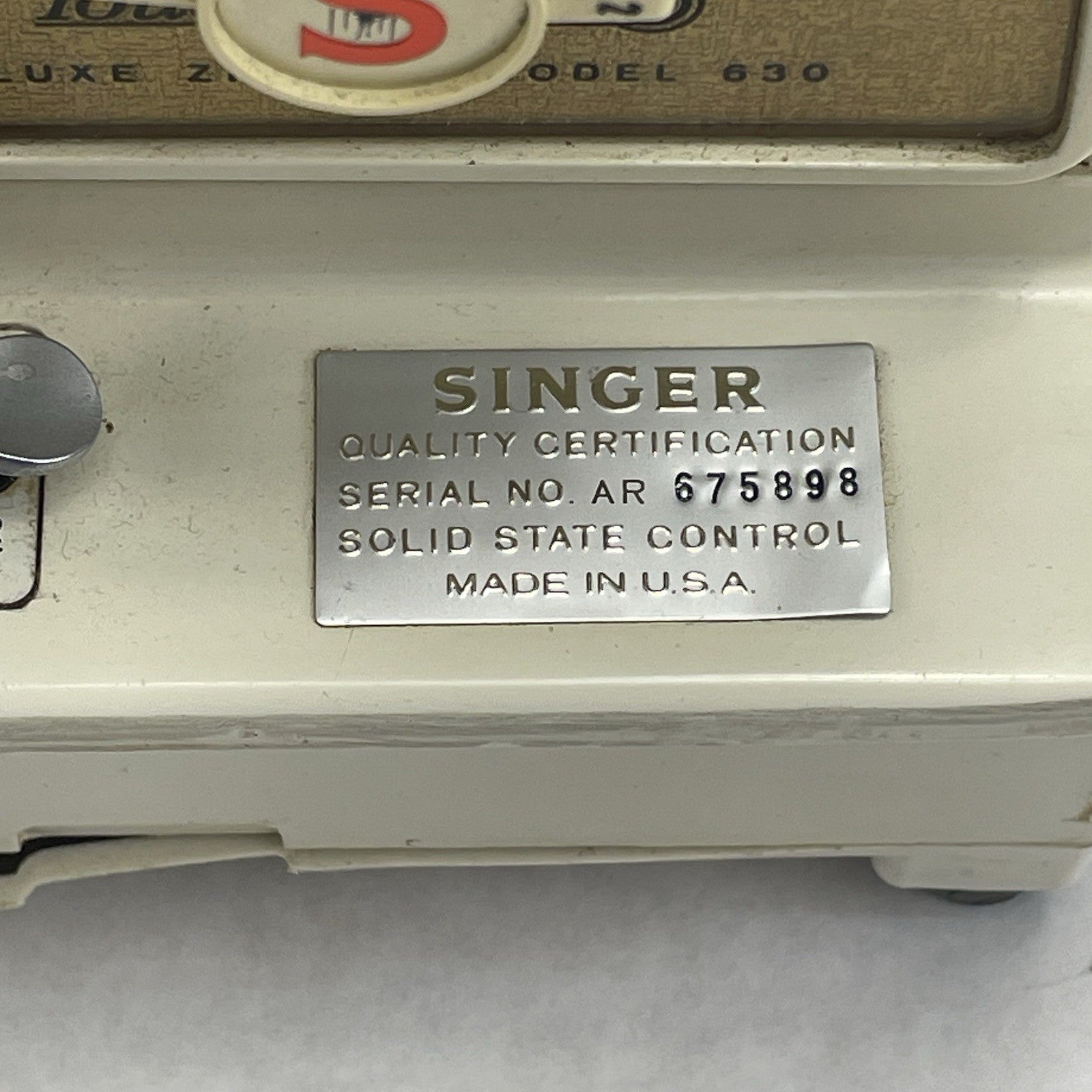 Singer Golden Touch & Sew 630 Sewing Machine Parts Or Repair7