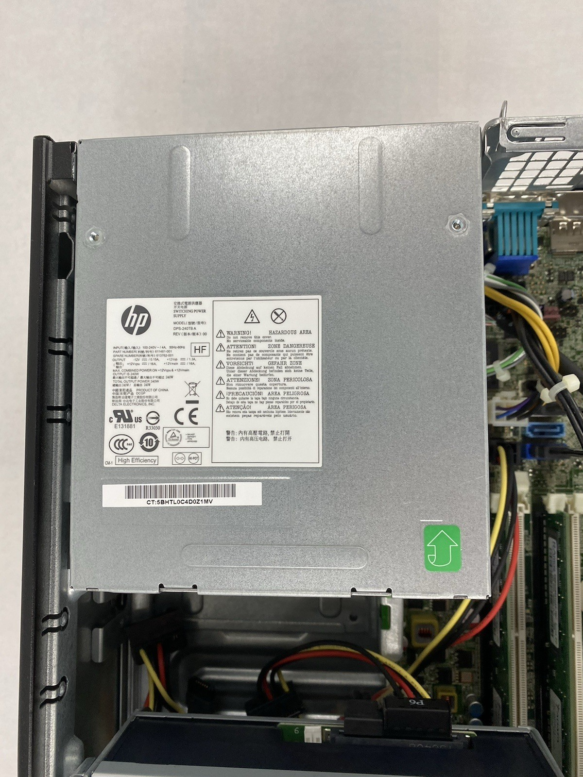 HP Compaq 8200 Elite SFF Intel Core i5-2400 3.10GHz 8GB RAM No HDD No OS