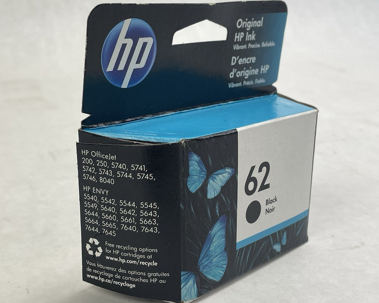 HP C2P04AN  Ink Cartridge Black Noir 62 Office Jet & Envy