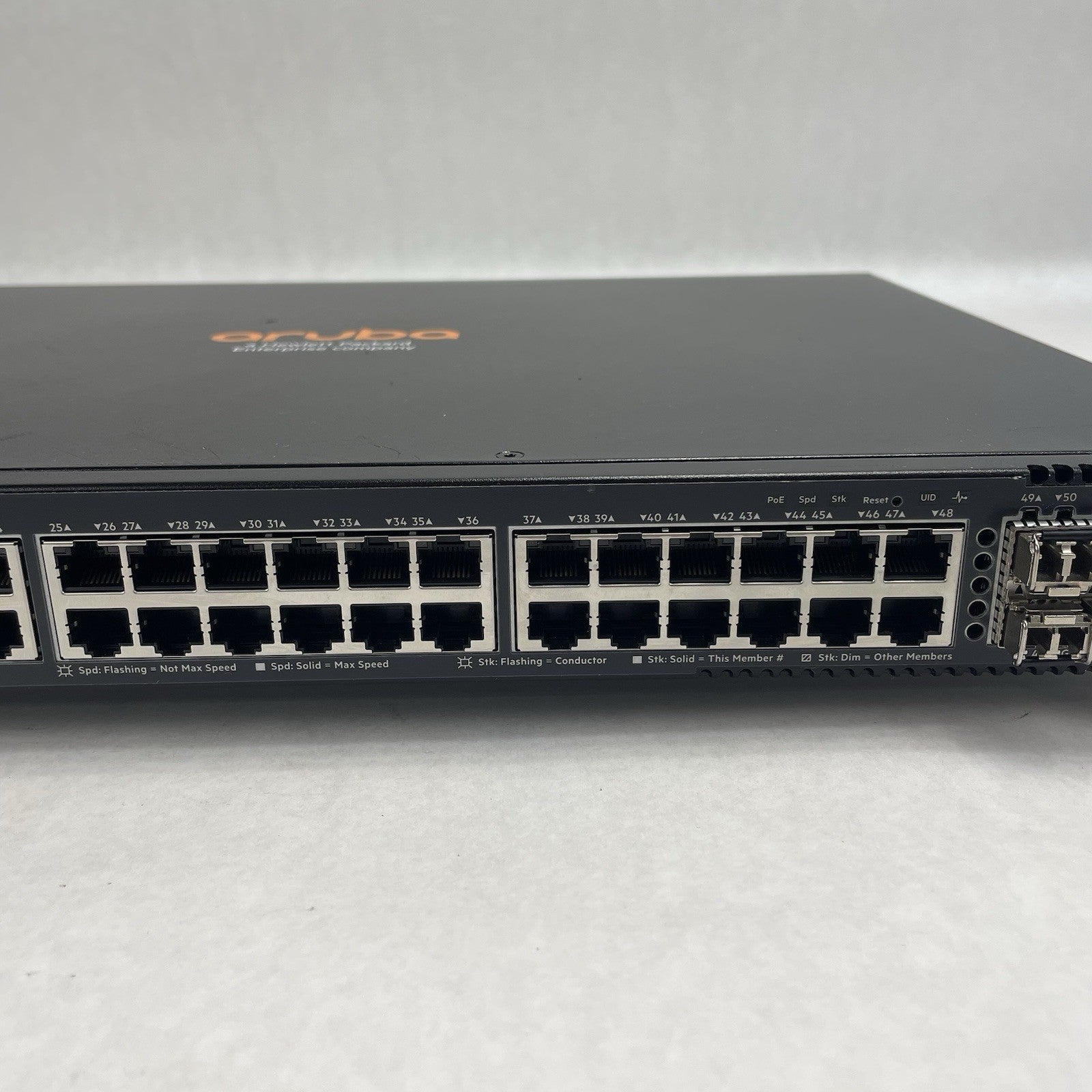 Aruba HP JL728A 6200F 48G Class4  4SFP+ Switch Tested and Factroy Reset3