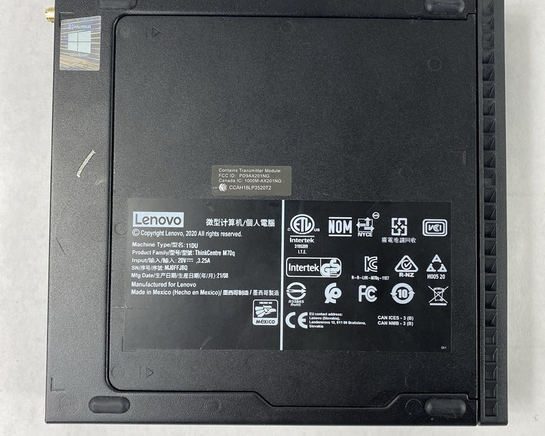 Lenovo ThinkCentre M710q Intel Core i5-10500T 2.3GHz 1x16GB RAM No HDD/OS/AC
