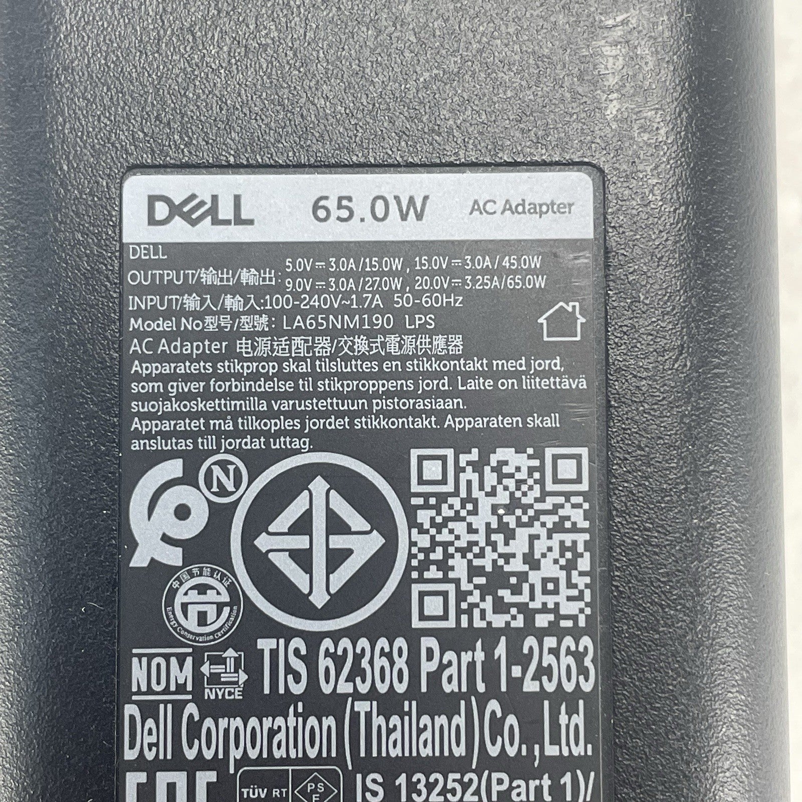 Dell LA65NM190 65W USB-C power adapter Latitude Lot of 35