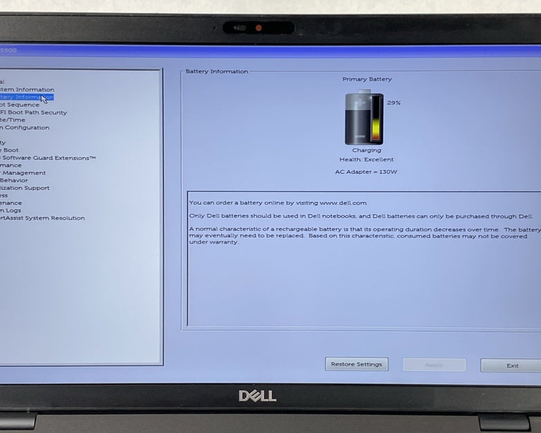 Dell Latitude 5500 Core i5-8365U 1.60 GHz 16GB RAM 15.6" No HDD No OS