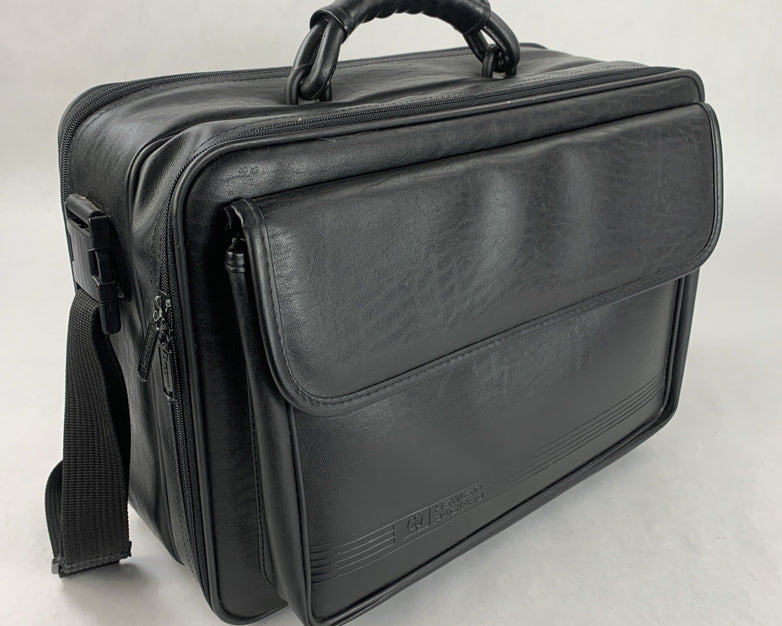Hewlett Packard HP Office Bag 17” Laptop Briefcase Leather Large Capacity