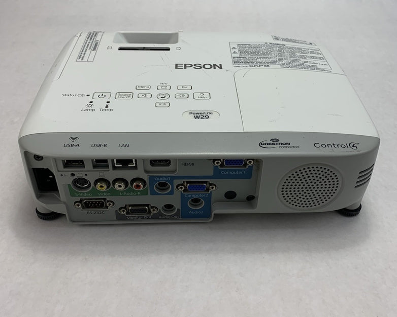 Epson PowerLite W29 H690A LCD Lamp Projector 1131 Lamp Hours - No Remote