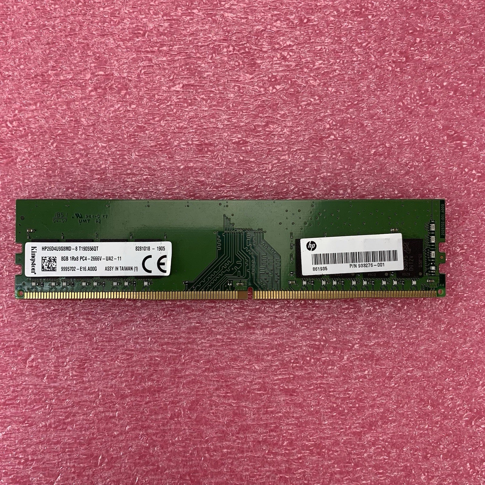 Kingston HP26D4U9S8MD-8 PC4-2666V-UA2-11 8GB 1Rx8 Desktop Memory RAM5