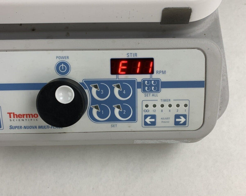 Thermo S136035 Magnetic Stirrer Super Nuova Multi-Place Power Tested E11 Code