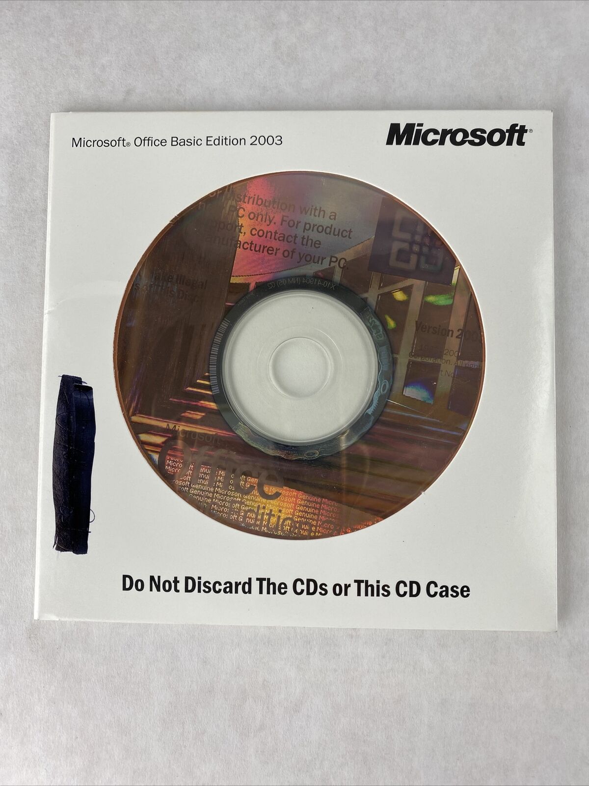 Microsoft Office 2003 MS Basic Edition Full English for Dell 0T1613 (Lot of 5)