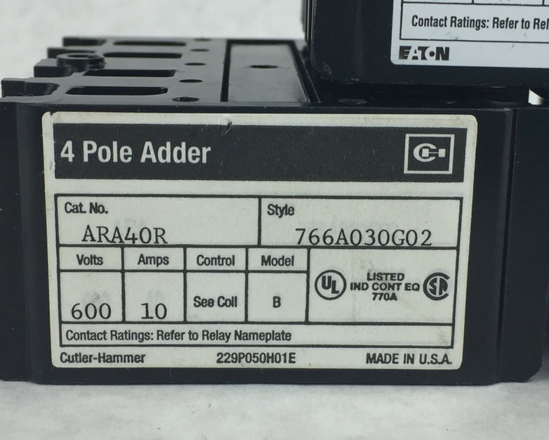 EATON 4 Pole 766A030G03 (Lot of 3)