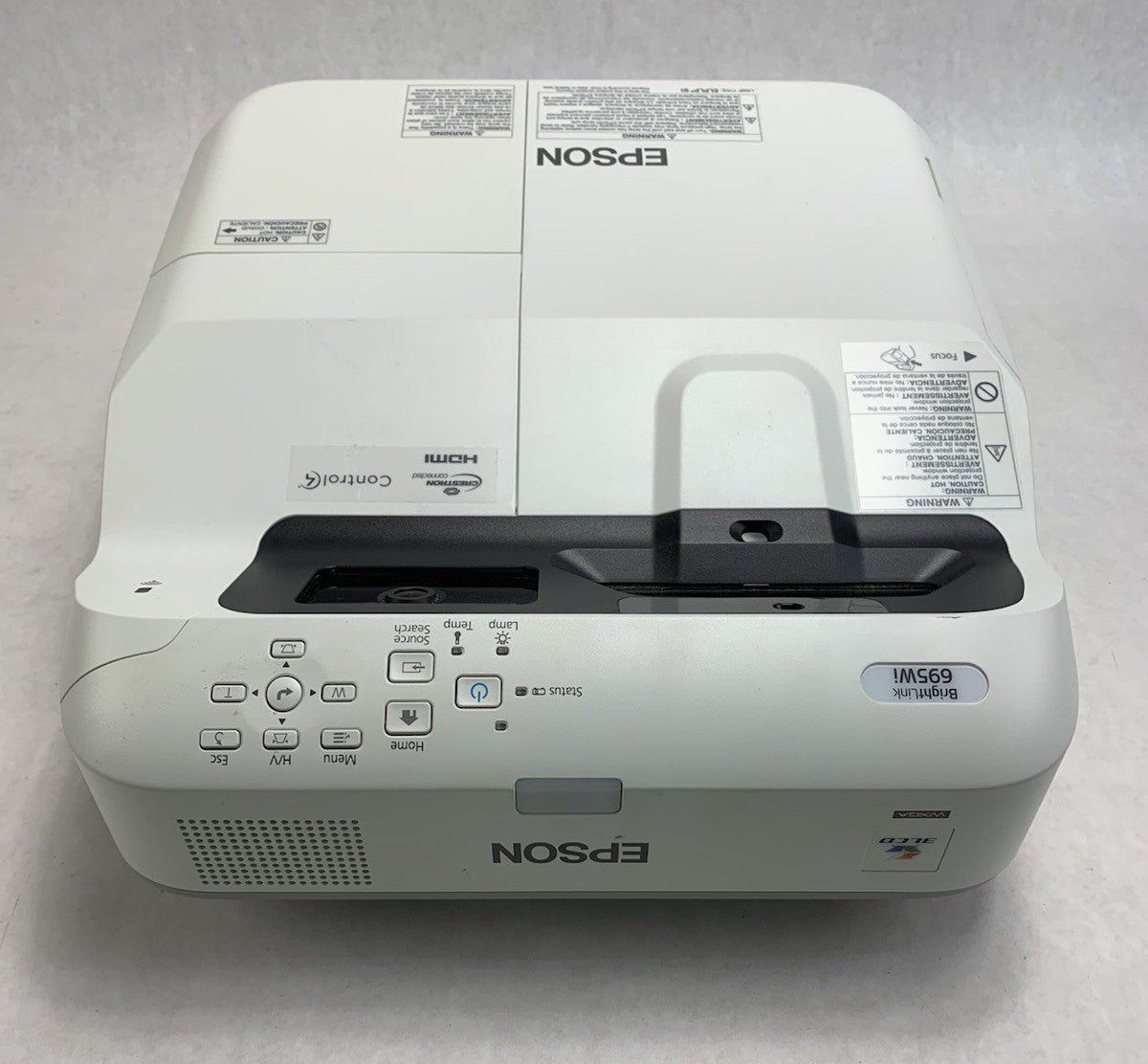 Epson PowerLite 695Wi H740A LCD Lamp Projector 825 Lamp Hours - No Remote3