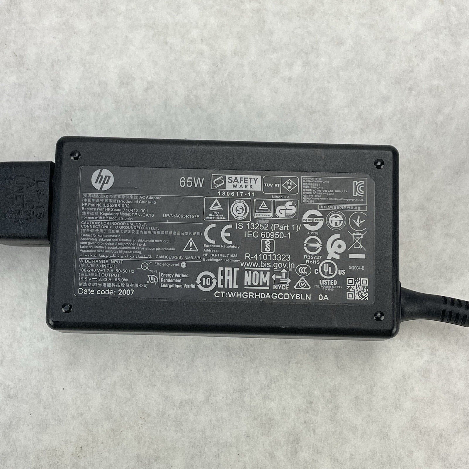 HP 65W (4.5mm Blue tip)  AC Adapter Charger Mixed Lot of 54