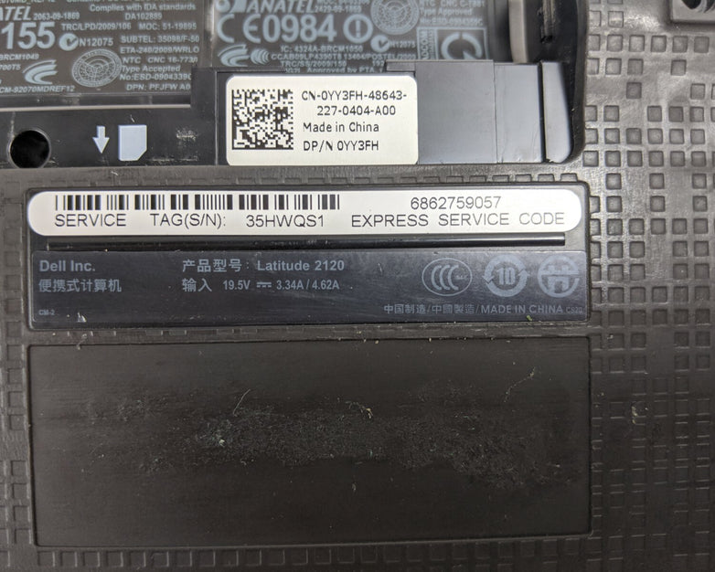 Dell XV6HT Latitude Bottom Base Case Cover 0XV6HT-75211 (Lot of 5)