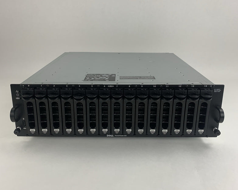 Dell PowerVault MD3000i AMP01 Storage Array 15x Cad 2x PSUs No HDDs/Controllers