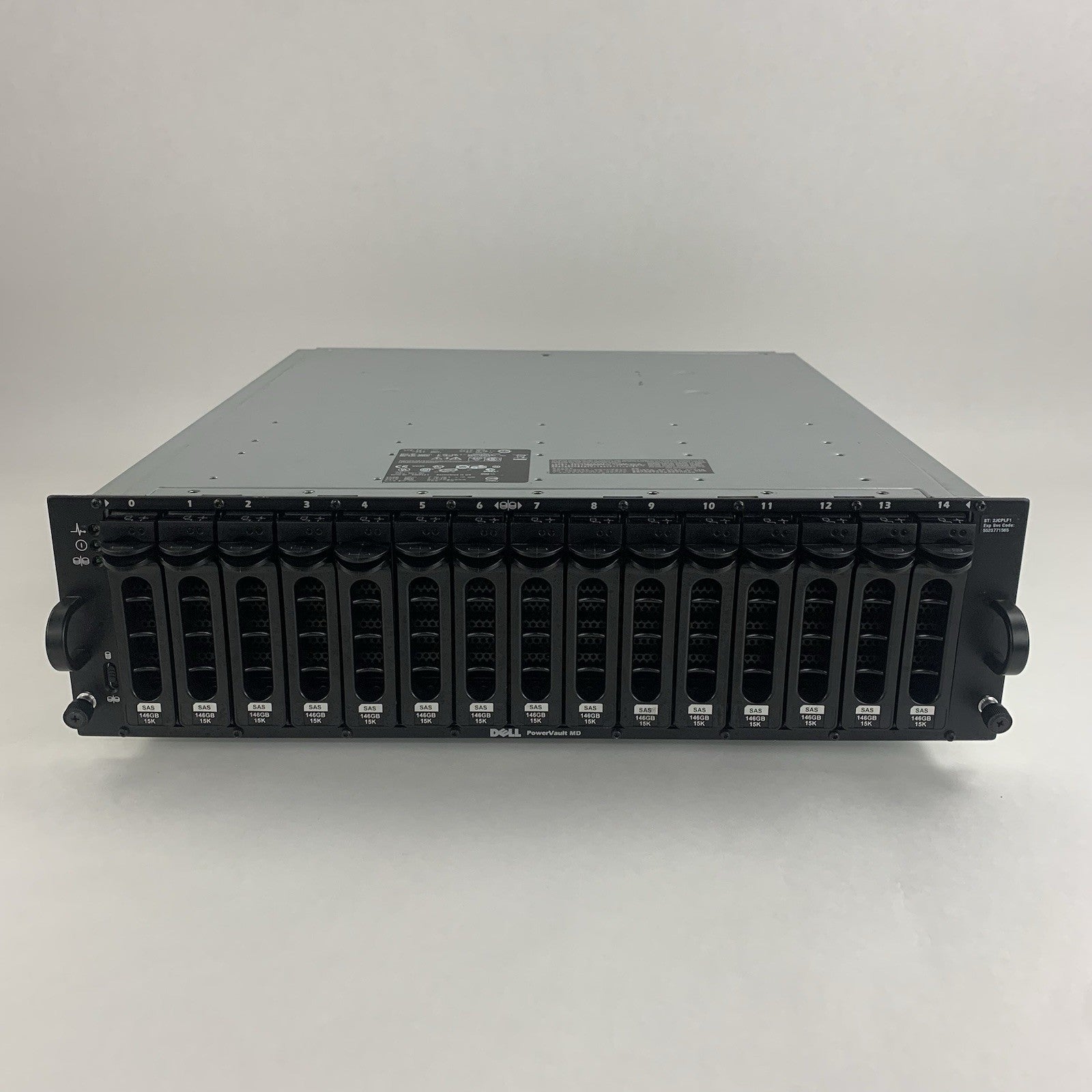 Dell PowerVault MD3000i AMP01 Storage Array 15x Cad 2x PSUs No HDDs/Controllers5